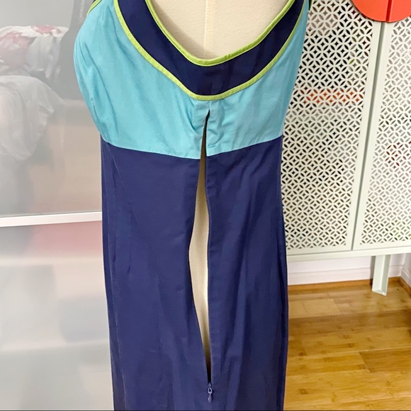 Boden Colorblock Summer Sheath Dress in Blue - Picture 4 of 8